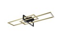 Trio Lighting Salinas LED plafond matt messing/matt svart -
