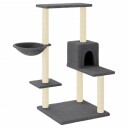 Vidaxl Kattetre Med Klorestolper I Sisal Mørkegrå 95 cm