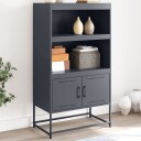  Highboard olivengrønn 68,5x38,5x107 cm stål