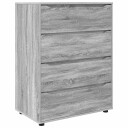  Oppbevaringsskap 2 pcs Grå Sonoma 80 x 48 x 105 cm