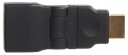 Connectech HDMI Adapter 360° Roterbar Svart