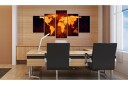 Bilde Kart Over Verden Hot Lava 200x100 Artgeist sp. z o. o.