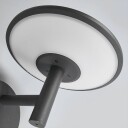 Lucande Antrasittfarget utendørs LED-vegglampe Fenia