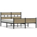  Sengeramme uten madrass sonoma eik 140x190 cm konstruert tre 8721158378798