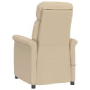  Massasje Stol Krem Mikrofiber Stoff
