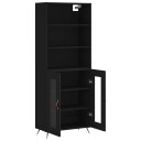vidaXL Highboard svart 69,5x34x180 cm konstruert tre 8720845926533
