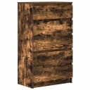  Kommode røkt eik 60x36x103 cm konstruert tre 8720845679286