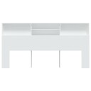 vidaXL Sengegavlskap hvit 200x19x103,5 cm