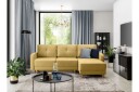 Saimon Sovesofa m. Divan med Oppbevaring 3 seter   Gul