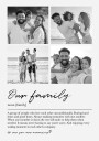 Personalized Our Family Plakat Plakat / 40x50cm