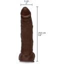 Doc Johnson Vac-U-Lock Jason Luv Dildo 24,5 cm    - Brun