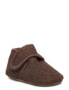 Melton Classic Wool Slippers - Brown - 24/25