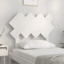 vidaXL Sengegavl hvit 92x3x81 cm heltre furu