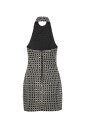 ROTATE Beaded Halterneck Dress Kjole Sort Mønster 40