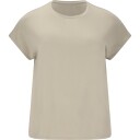 Q Sportswear Jenirei Soft Touch Trenings T skjorte Dame Beige 46