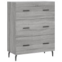 vidaXL Skjenk grå sonoma 69,5x34x90 cm konstruert tre