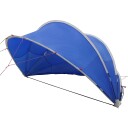 vidaXL Poolkuppel Blå 405 x 405 x 192 cm 185T polyester med PU-belegg