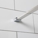 Bathlife Allsidig Dusjnisje 90x70 cm Sølv profil/Frostet glass