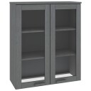 vidaXL Bordplate for highboard mørkegrå 85x35x100 cm heltre furu