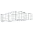 vidaXL Gabionkurver buede 3 stk 200x50x40/60 cm galvanisert jern