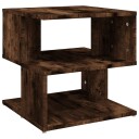 vidaXL Sidebord røkt eik 40x40x40 cm konstruert tre