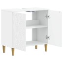 vidaXL Baderomsvaskeskap DELFT Hvit 59,5 x 31,5 x 59 cm Konstruert tre