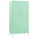 vidaXL Garderobe mint 90x50x180 cm stål