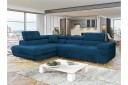 Gabina Sofa med Sjeselong 3 seter   Blå