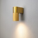 Temi Vegglampe ned LED GU10 Gull med Klart glass