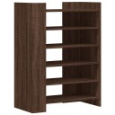  Skohylle brun eik 74,5x37,5x100 cm konstruert tre