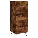 vidaXL Skjenk røkt eik 34,5x34x90 cm konstruert tre