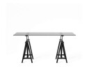 Trestle skrivebord, modern black