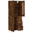  Highboard røkt eik 69,5x34x180 cm konstruert tre