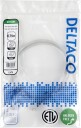 DELTACO Nettverkskabel Cat6 U/UTP AWG28 LSZH 0,75 m Grå