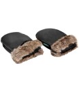 KongWalther Østerbro Barnevogn Hanske Faux Black Fur