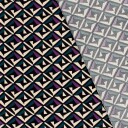 Nooteboom Textiles Viskose Poplin Abstrakt Lilla