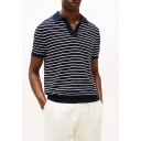 Tommy Hilfiger Genser Essential Cotton Knitted Polo Blå