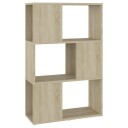 Bokhylle/romdeler sonoma eik 60x24x94 cm sponplate   Brun