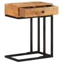 vidaXL U-formet sidebord 45x30x61 cm heltre akasie