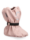 mikk-line Pu Rain Footies W. Fleece - Pink - 74