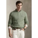 Polo Ralph Lauren Cable-Knit Cotton Sweater - Green - XL
