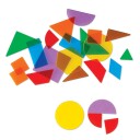 Learning Resources Geometriske former transparente 408 stk