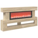 vidaXL Elektrisk peis Sonoma 150 x 21 x 77 cm Konstruert tre