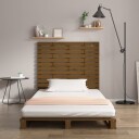 vidaXL Veggmontert hodegavl honningbrun 141x3x91,5 cm heltre furu