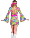 Flower Power Lady Hippiekostyme Til Dame