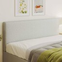 Veggmontert hodegavl kremfarget stoff 160 x 60 cm
