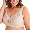Swegmork BH Cotton Star Soft Bra Beige bomull B 105 Dame