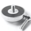Ferritt magnet Ø 40 mm med M4 gjenge robust ferritte magnet