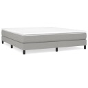  Boxspring sengeramme lysegrå 180x200 cm Super King stoff