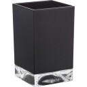 LAUFEN KARTELL TANNKRUS BOXY HARD PLAST SVART/GJENNOMSIKTIG